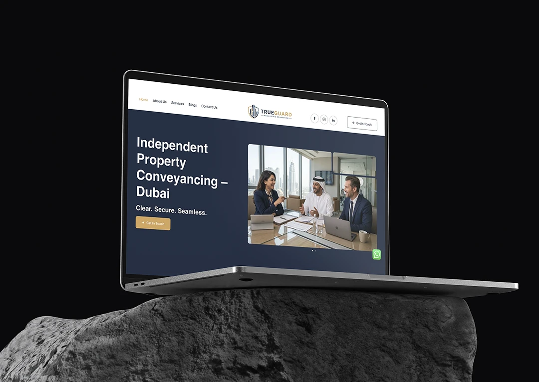 TrueGuard website design